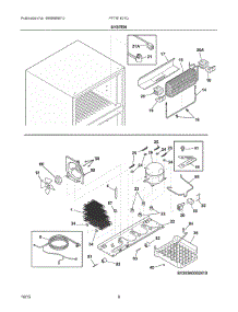 05 - System parts for Frigidaire Refrigerator FFTR1621QW4 from AppliancePartsPros.com