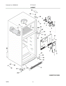 03 - Cabinet parts for Frigidaire Refrigerator FFTR1621RB2 from AppliancePartsPros.com