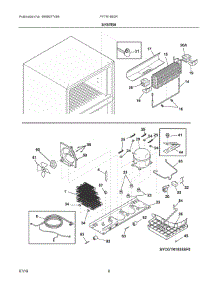 05 - System parts for Frigidaire Refrigerator FFTR16B2RS0 from AppliancePartsPros.com