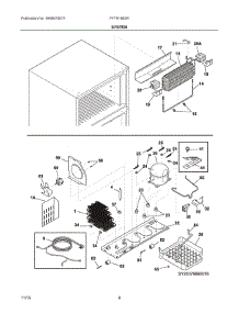 05 - System parts for Frigidaire Refrigerator FFTR16B2RS1 from AppliancePartsPros.com