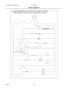 06 - Wiring Schematic parts for Frigidaire Refrigerator FFTR16B2RW0 from AppliancePartsPros.com