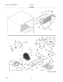 09 - System parts for Frigidaire Refrigerator FFTR1715LWK from AppliancePartsPros.com