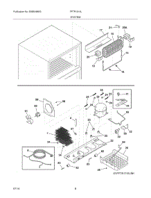 09 - System parts for Frigidaire Refrigerator FFTR1814LBM from AppliancePartsPros.com