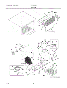 09 - System parts for Frigidaire Refrigerator FFTR1814LMH from AppliancePartsPros.com
