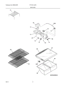 07 - Shelves parts for Frigidaire Refrigerator FFTR1814LWG from AppliancePartsPros.com