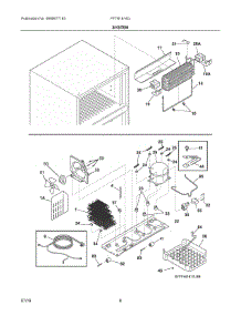 05 - System parts for Frigidaire Refrigerator FFTR1814QB4A from AppliancePartsPros.com