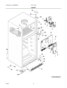 03 - Cabinet parts for Frigidaire Refrigerator FFTR1814QS3 from AppliancePartsPros.com
