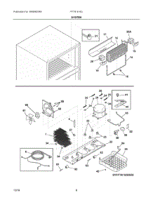 05 - System parts for Frigidaire Refrigerator FFTR1814QS8B from AppliancePartsPros.com