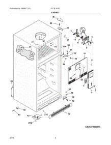 03 - Cabinet parts for Frigidaire Refrigerator FFTR1814QW4A from AppliancePartsPros.com
