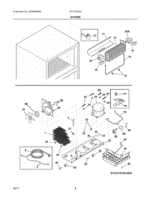 05 - System parts for Frigidaire Refrigerator FFTR1820SB4A from AppliancePartsPros.com