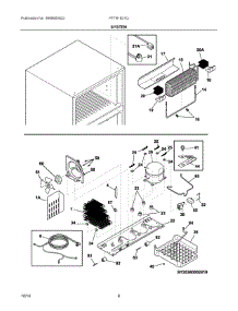 05 - System parts for Frigidaire Refrigerator FFTR1821QB0 from AppliancePartsPros.com