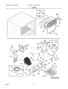 05 - System parts for Frigidaire Refrigerator FFTR1821QW1 from AppliancePartsPros.com