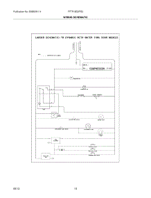 10 - Wiring Schematic parts for Frigidaire Refrigerator FFTR18D2PS3 from AppliancePartsPros.com