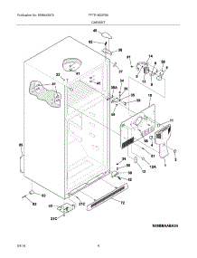 05 - Cabinet parts for Frigidaire Refrigerator FFTR18D2PS6 from AppliancePartsPros.com