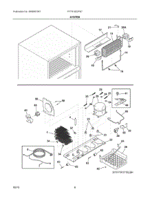 05 - System parts for Frigidaire Refrigerator FFTR18D2PS7 from AppliancePartsPros.com