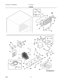 05 - System parts for Frigidaire Refrigerator FFTR18D2QB1 from AppliancePartsPros.com