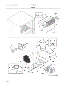 05 - System parts for Frigidaire Refrigerator FFTR18D2QS8B from AppliancePartsPros.com