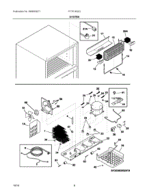 05 - System parts for Frigidaire Refrigerator FFTR18G2QS0 from AppliancePartsPros.com
