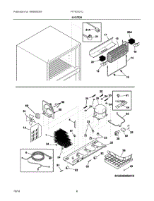 05 - System parts for Frigidaire Refrigerator FFTR2021QS1 from AppliancePartsPros.com