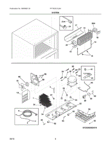 05 - System parts for Frigidaire Refrigerator FFTR2021QS4 from AppliancePartsPros.com