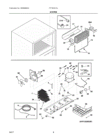 05 - System parts for Frigidaire Refrigerator FFTR2021QW9A from AppliancePartsPros.com