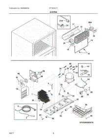 05 - System parts for Frigidaire Refrigerator FFTR2021TW0 from AppliancePartsPros.com