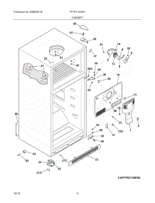 05 - Cabinet parts for Frigidaire Refrigerator FFTR2126LBH from AppliancePartsPros.com