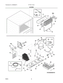 05 - System parts for Frigidaire Refrigerator FFTR2131QS1 from AppliancePartsPros.com
