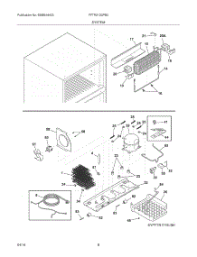 09 - System parts for Frigidaire Refrigerator FFTR21D2PB0 from AppliancePartsPros.com