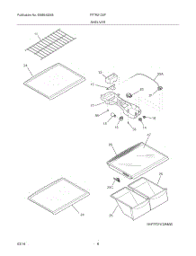 07 - Shelves parts for Frigidaire Refrigerator FFTR21D2PW5 from AppliancePartsPros.com