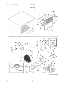 09 - System parts for Frigidaire Refrigerator FFTR21D2PW5 from AppliancePartsPros.com