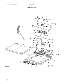 04 - Control / Panel parts for Frigidaire Washer FFTW1001PW0 from AppliancePartsPros.com