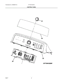 02 - Control Panel parts for Frigidaire Laundry Center FFTW4120SW from AppliancePartsPros.com
