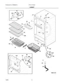 03 - Cabinet parts for Frigidaire Freezer FFVU17F2SC0 from AppliancePartsPros.com