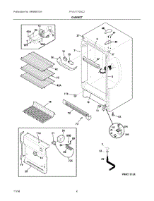 03 - Cabinet parts for Frigidaire Freezer FFVU17F2SC2 from AppliancePartsPros.com