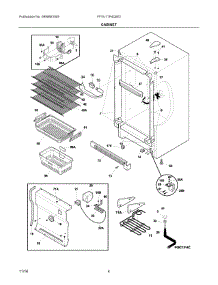 03 - Cabinet parts for Frigidaire Freezer FFVU17F4QWD from AppliancePartsPros.com
