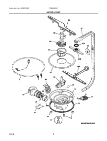 05 - Motor & Pump parts for Frigidaire Dishwasher FGBD2434PF6B from AppliancePartsPros.com