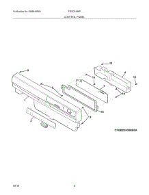03 - Control Panel parts for Frigidaire Dishwasher FGBD2438PB3A from AppliancePartsPros.com