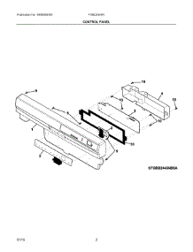 02 - Control Panel parts for Frigidaire Dishwasher FGBD2445NF6A from AppliancePartsPros.com