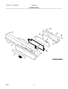 02 - Control Panel parts for Frigidaire Dishwasher FGBD2445NW5A from AppliancePartsPros.com