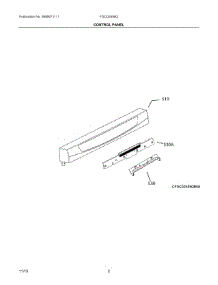 02 - Control Panel parts for Frigidaire Dishwasher FGCD2456QF0B from AppliancePartsPros.com
