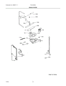 05 - Wash System parts for Frigidaire Dishwasher FGCD2456QF0B from AppliancePartsPros.com
