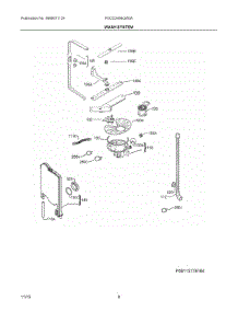 05 - Wash System parts for Frigidaire Dishwasher FGCD2456QW0A from AppliancePartsPros.com