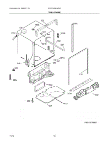 06 - Tub & Frame parts for Frigidaire Dishwasher FGCD2456QW0A from AppliancePartsPros.com