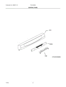 02 - Control Panel parts for Frigidaire Dishwasher FGCD2456QW1B from AppliancePartsPros.com