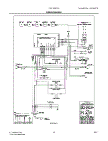 08 - Wiring Diagram parts for Frigidaire Range FGDF4085TSA from AppliancePartsPros.com