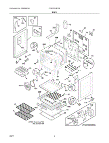 03 - Body parts for Frigidaire Range FGEF3058RFB from AppliancePartsPros.com