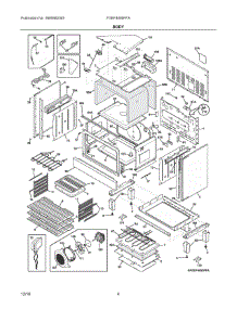 03 - Body parts for Frigidaire Range FGEF4085PFA from AppliancePartsPros.com