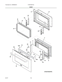 05 - Door parts for Frigidaire Range FGEF4085TSA from AppliancePartsPros.com
