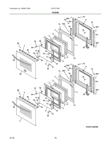 05 - Doors parts for Frigidaire Oven FGET2765PBD from AppliancePartsPros.com